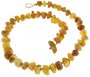 Light amber stone beads